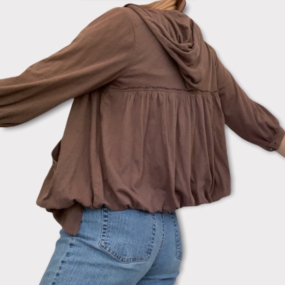 ✨SALE Button Down Hooded Jacket - Picture 4 of 4